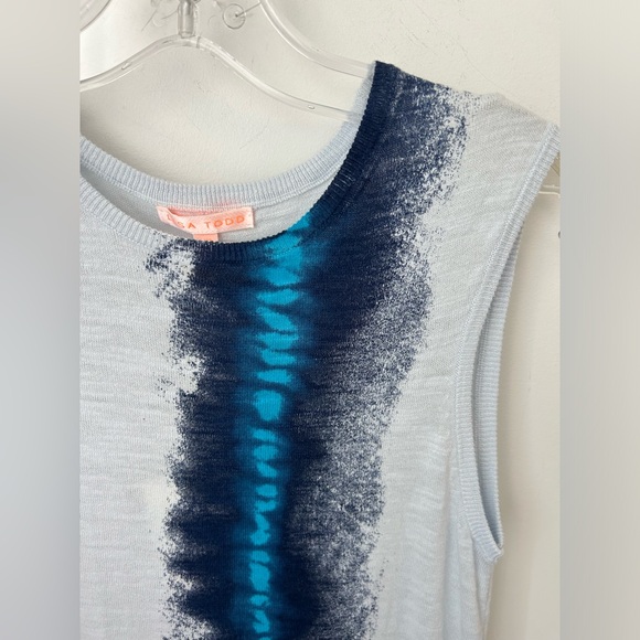 Lisa Todd Blue Design Maxi Dress - Picture 3 of 4